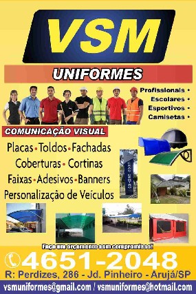 Foto 1 - Placas- toldos- adesivos e uniformes profissionais