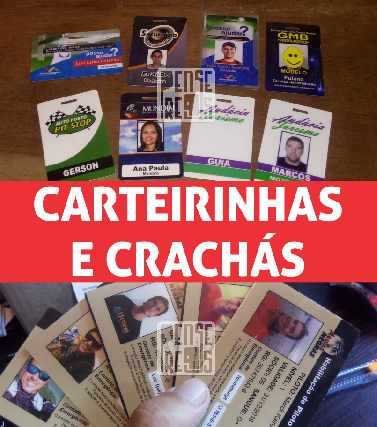 Foto 1 - Crachs e carteirinhas de pvc